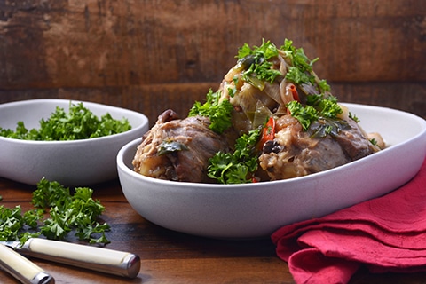 Agnello con le papacelle – Lamb Shanks with Peppers