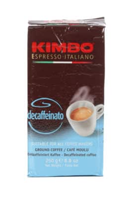 Kimbo Ground Decaf Coffee 250g